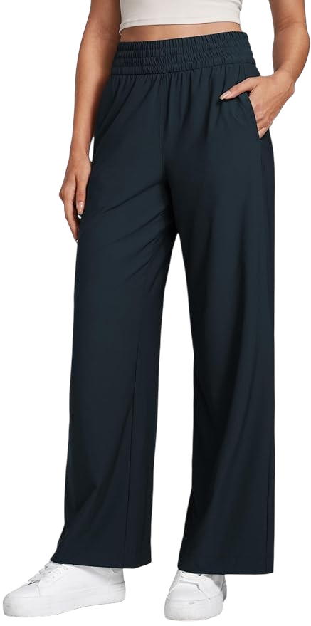 CRZ YOGA flowy wide leg travel pants